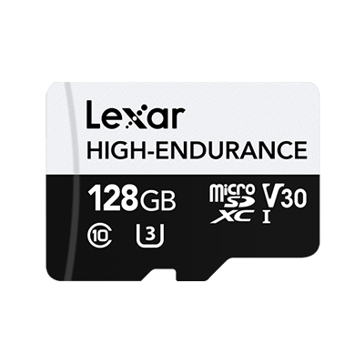 128GB Micro - Lexar® High-Endurance microSDHC/microSDXC™ UHS-I Card